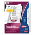 Avery Dennison Table of Contents Index 8-1/2 x 11", White, PK31 11128